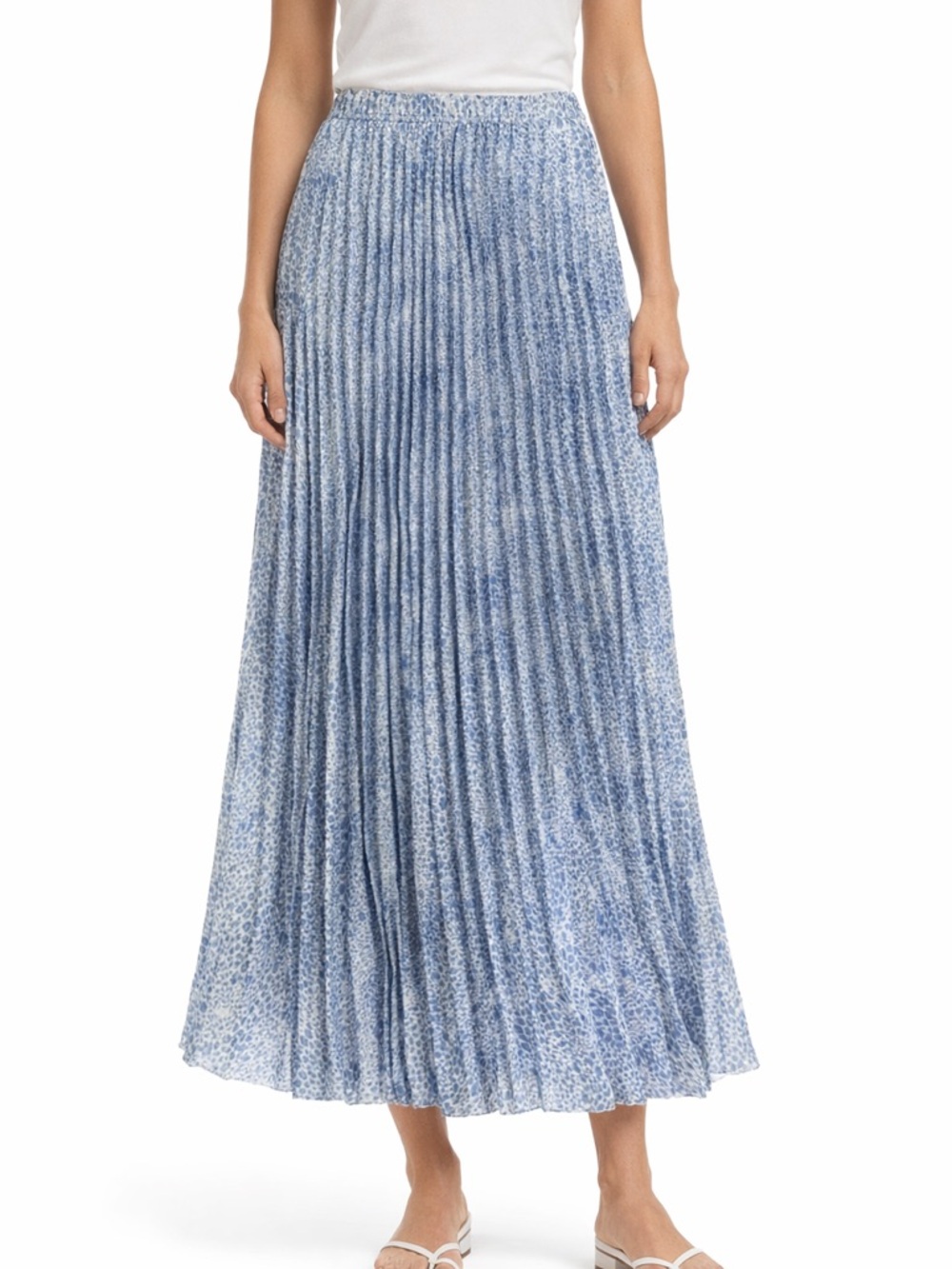 Scotch & Soda Blue Pleated Maxi Skirt